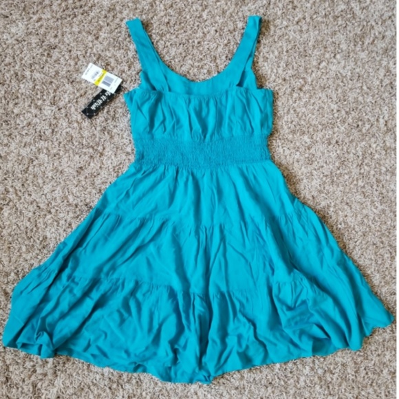 NWT Macy's Teal Aztec Boho/Hippie Midi Dress - Picture 2 of 3